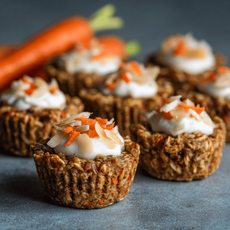 Carrot Cake Oat Cups: Healthy Mini Treats