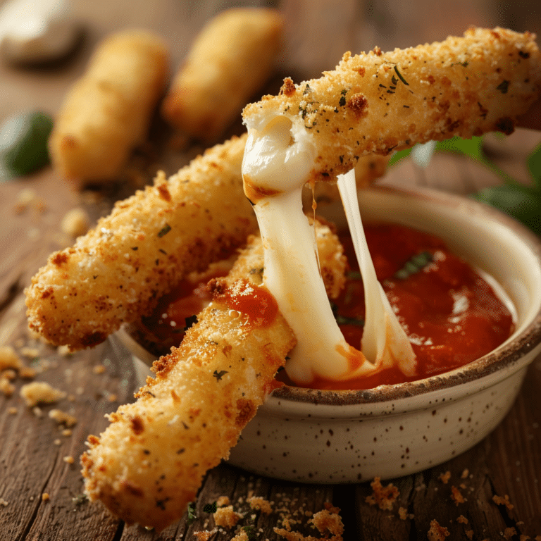 Crispy Mozzarella Sticks Recipe