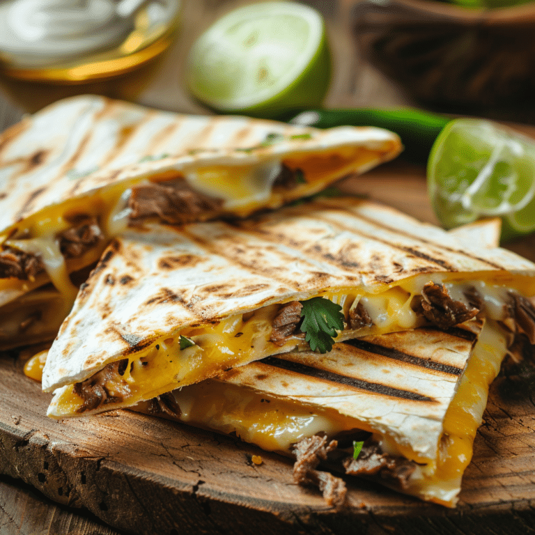 Beef and Cheese Quesadillas Recipe