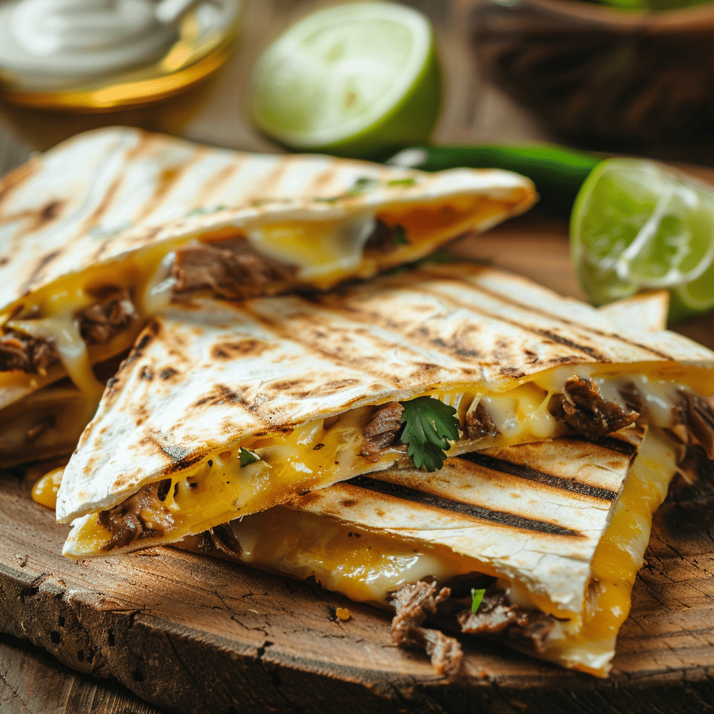 Beef and Cheese Quesadillas Recipe