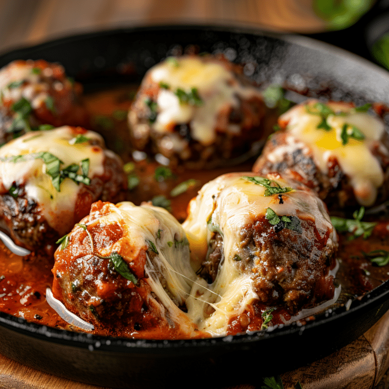 Cheese Stuffed Meatballs Recipe
