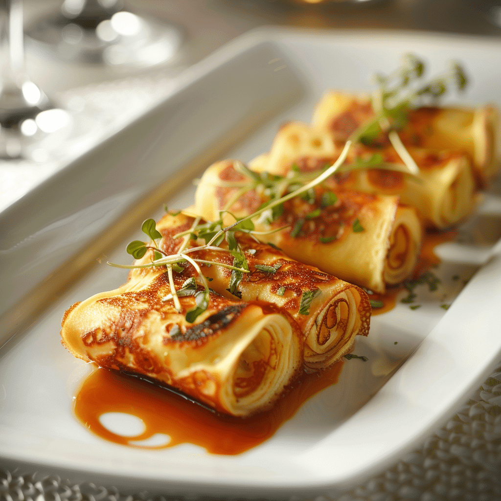 Savory Crepe Rolls Recipe