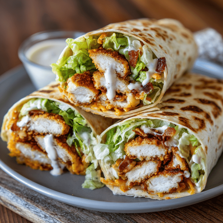 Crispy Chicken Ranch Wraps Recipe