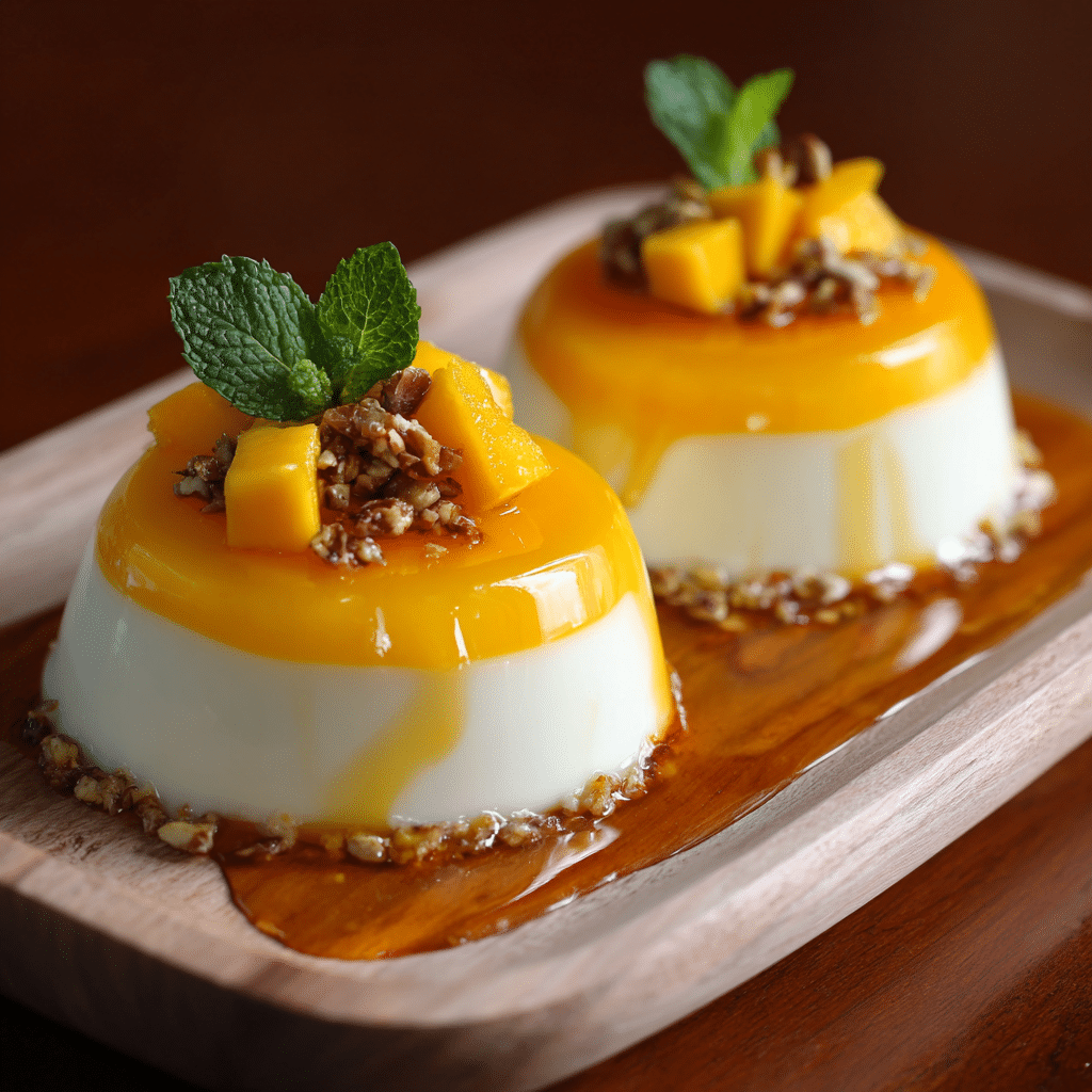 Mango Panna Cotta Recipe - Recipe Image