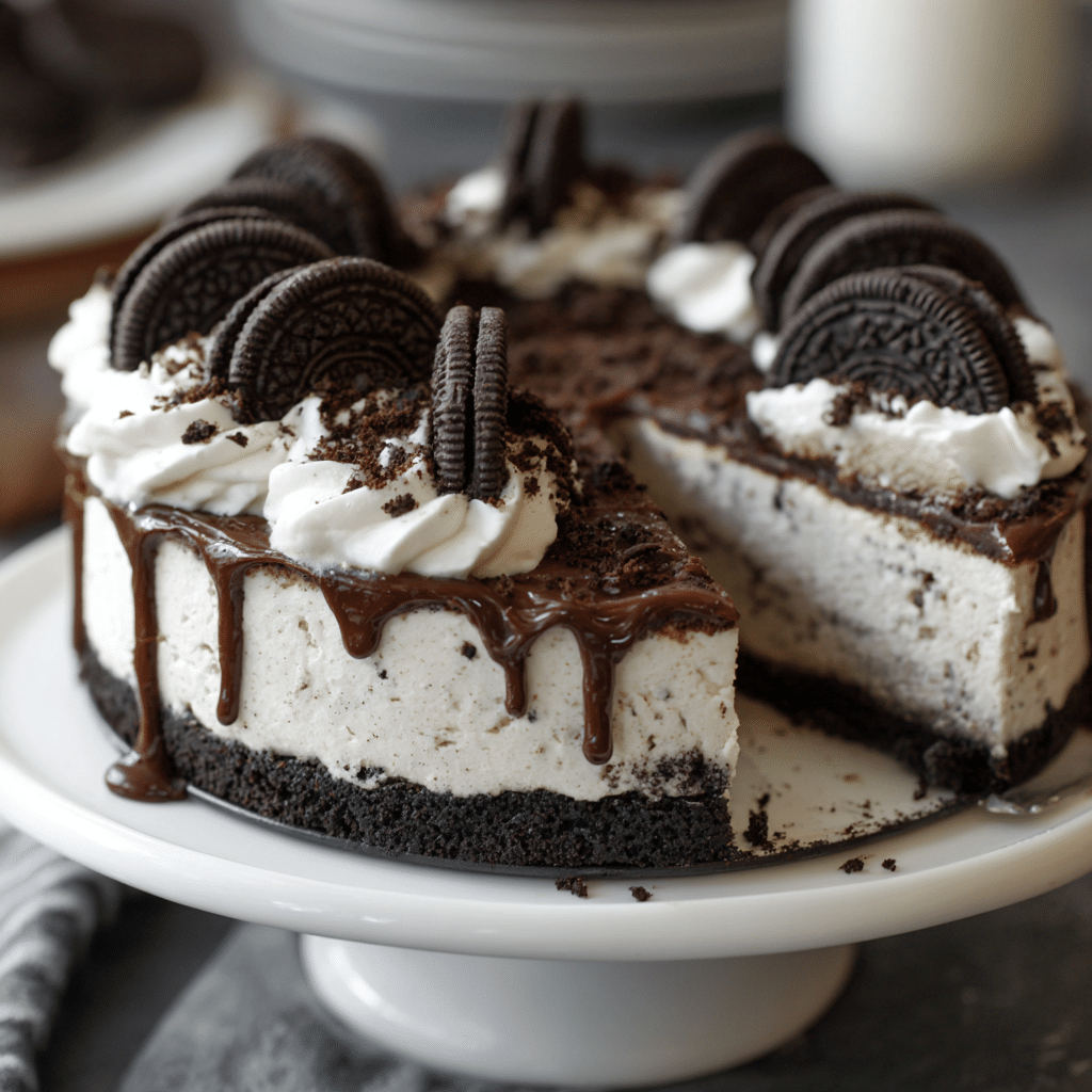 No-Bake Oreo Cheesecake Recipe - Recipe Image