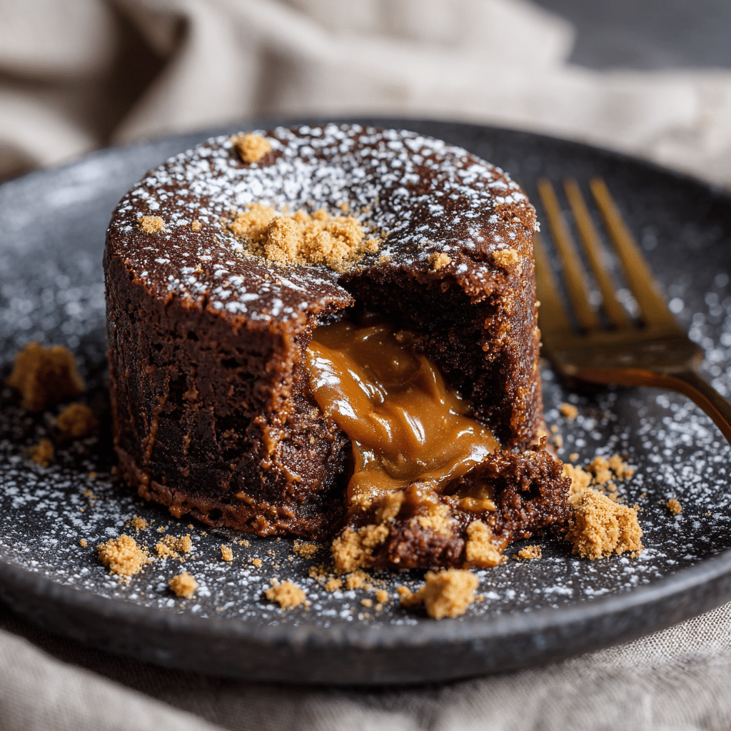 Lotus Biscoff Lava Cake Recipe - Recipe Image
