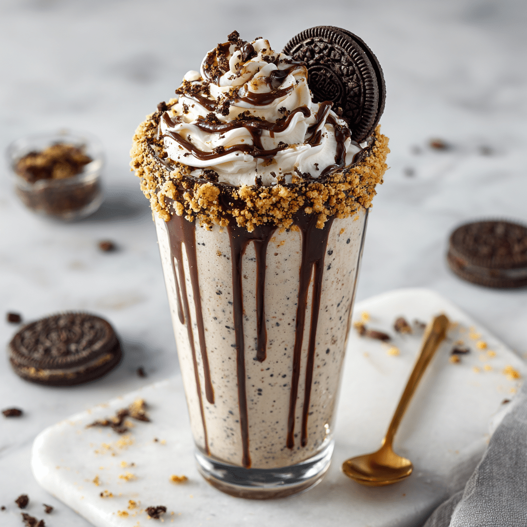 Oreo Milkshake Deluxe Recipe - Recipe Image