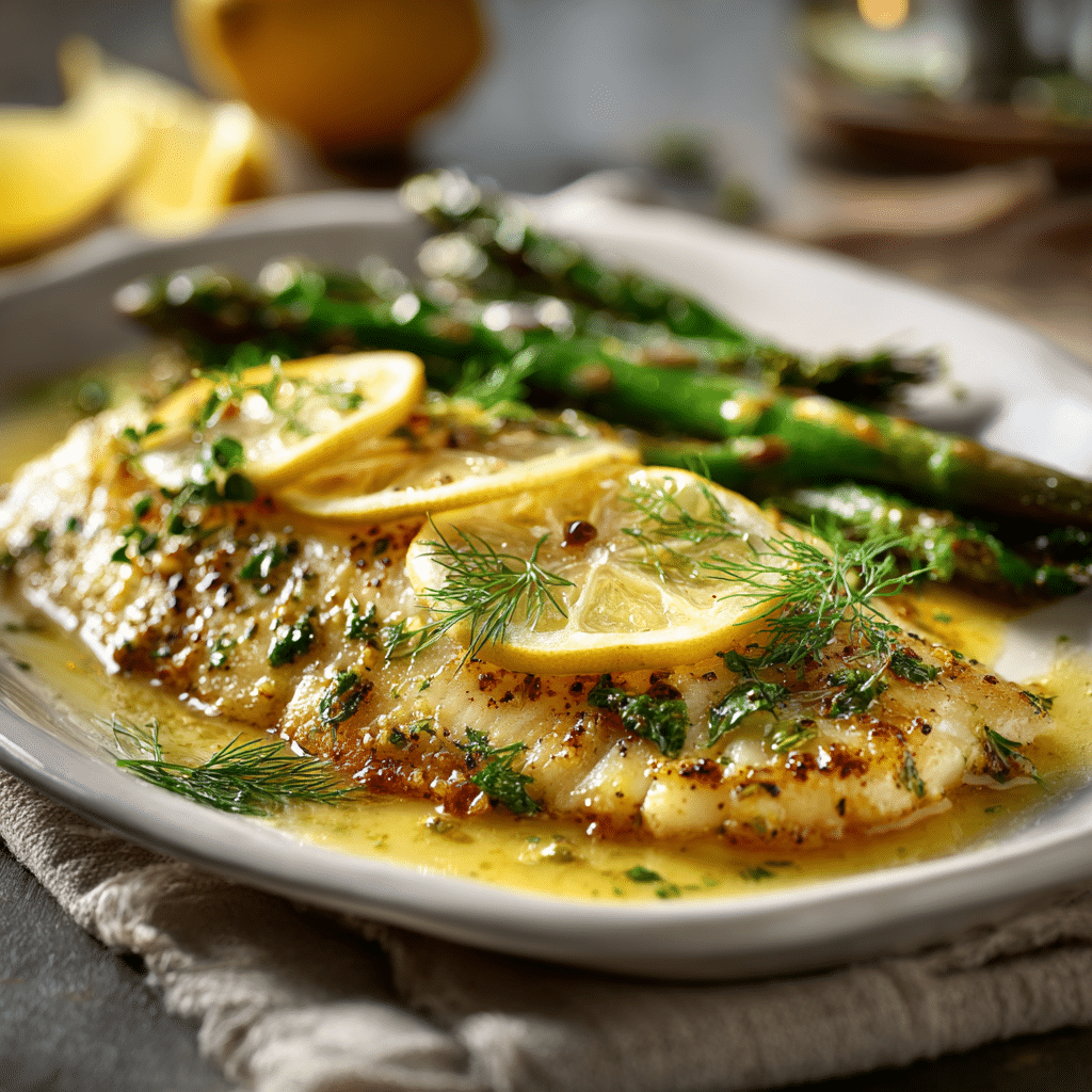 Lemon Butter Baked Fish Recipe - Recipe Image