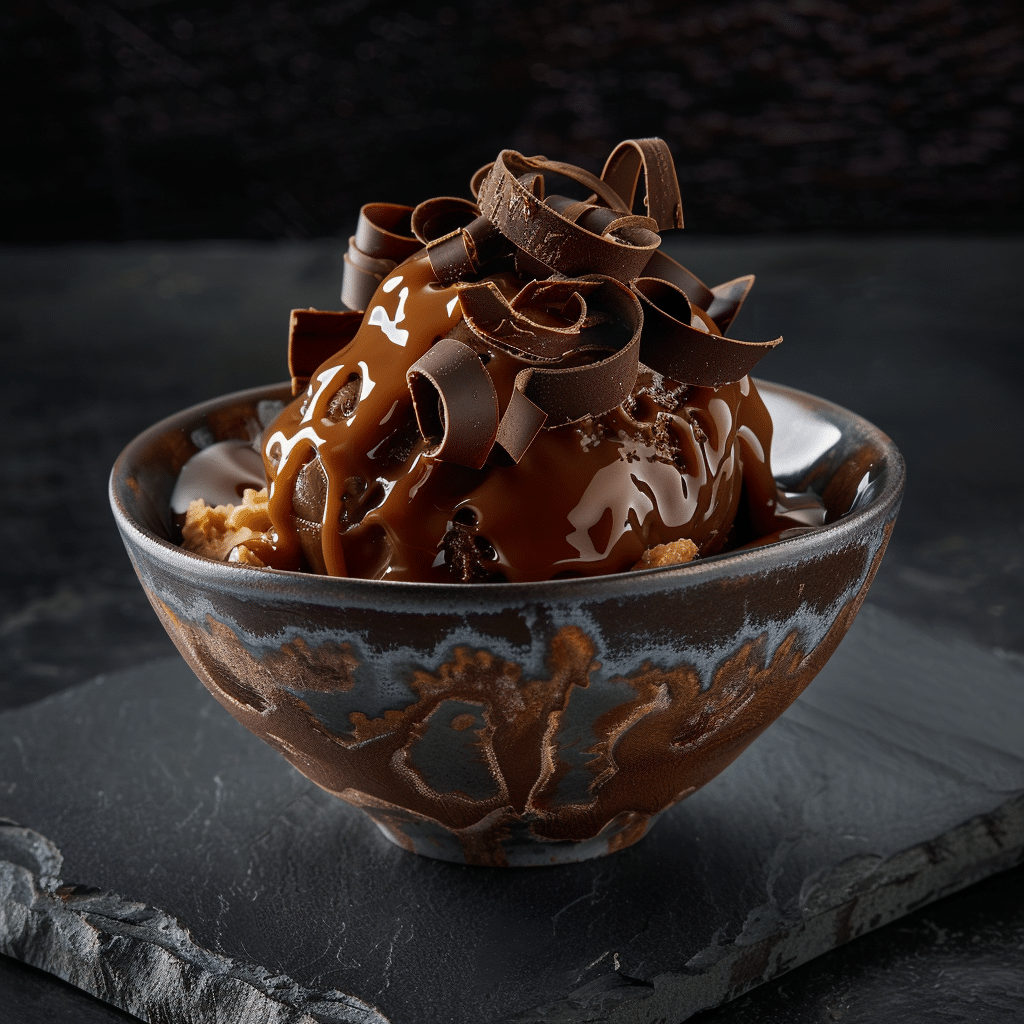 Caramel Chocolate Ice Cream Bowl Recipe - Recipe Image