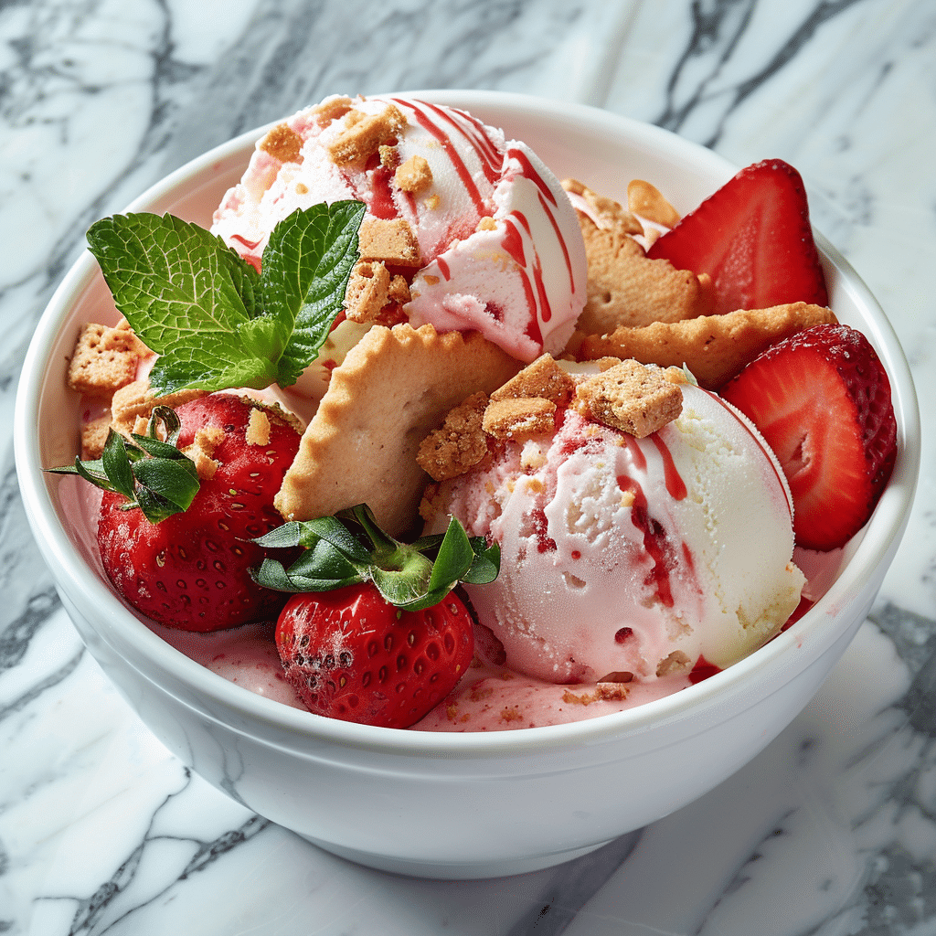 Strawberry Cookie Dessert Bowl Recipe - Recipe Image