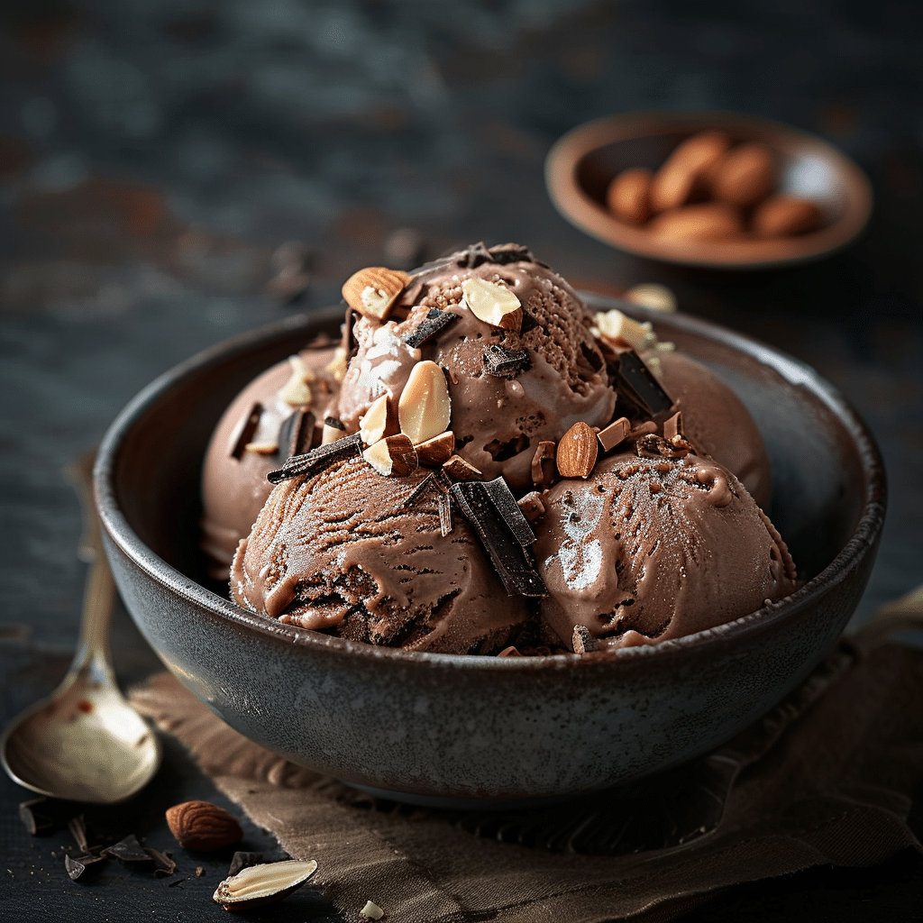 Chocolate Almond Ice Cream Bowl Recipe - Recipe Image