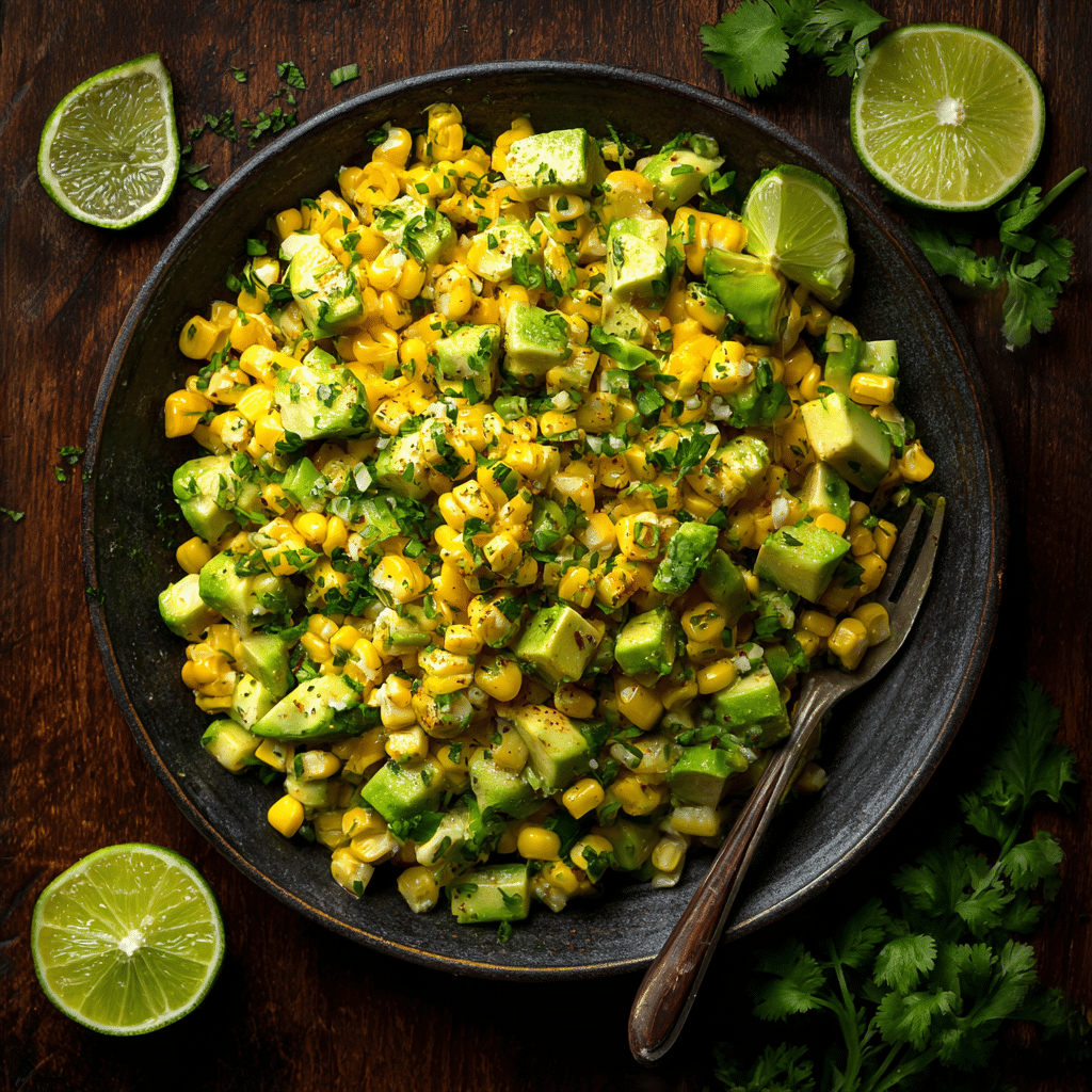 Creamy Avocado Corn Salad Recipe - Recipe Image