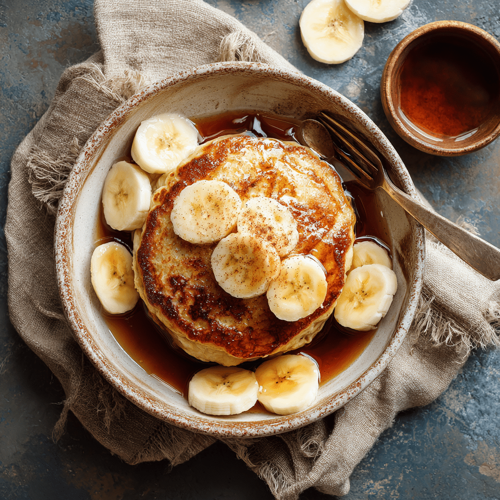 Banana Cinnamon Pancake Bowl Recipe - Recipe Image