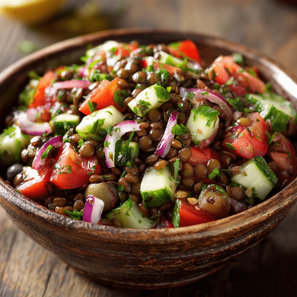 Mediterranean Lentil Salad Recipe - Recipe Image