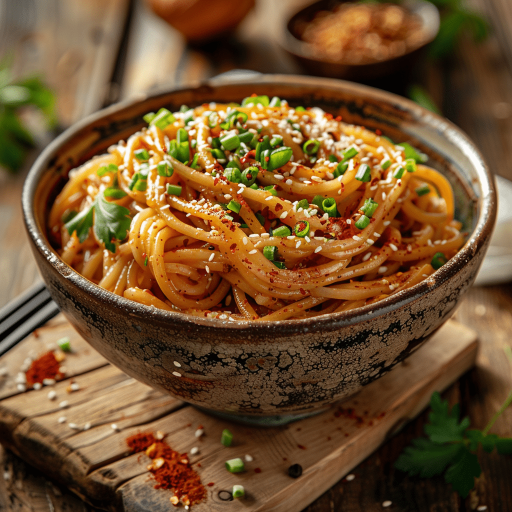 Spicy Garlic Noodles Recipe - Recipe Image