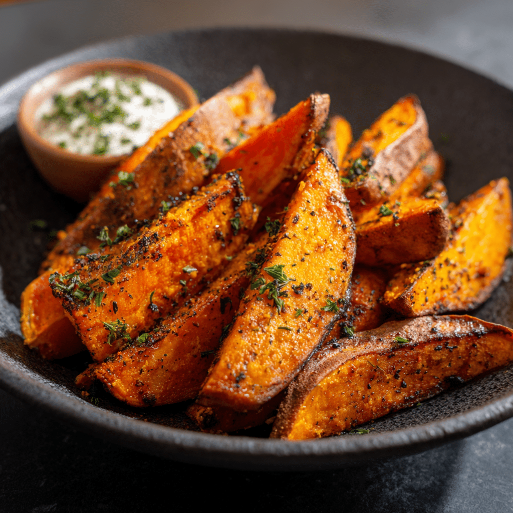 Roasted Sweet Potato Wedges Recipe - Recipe Image