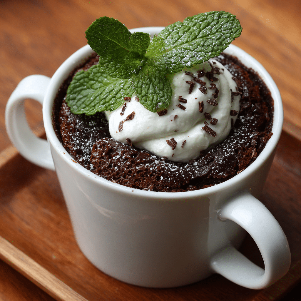 Choco-Mint Mug Cake Recipe - Recipe Image