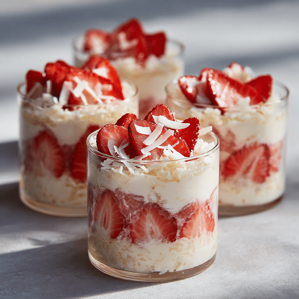 Coconut Strawberry Cups Recipe - Recipe Image