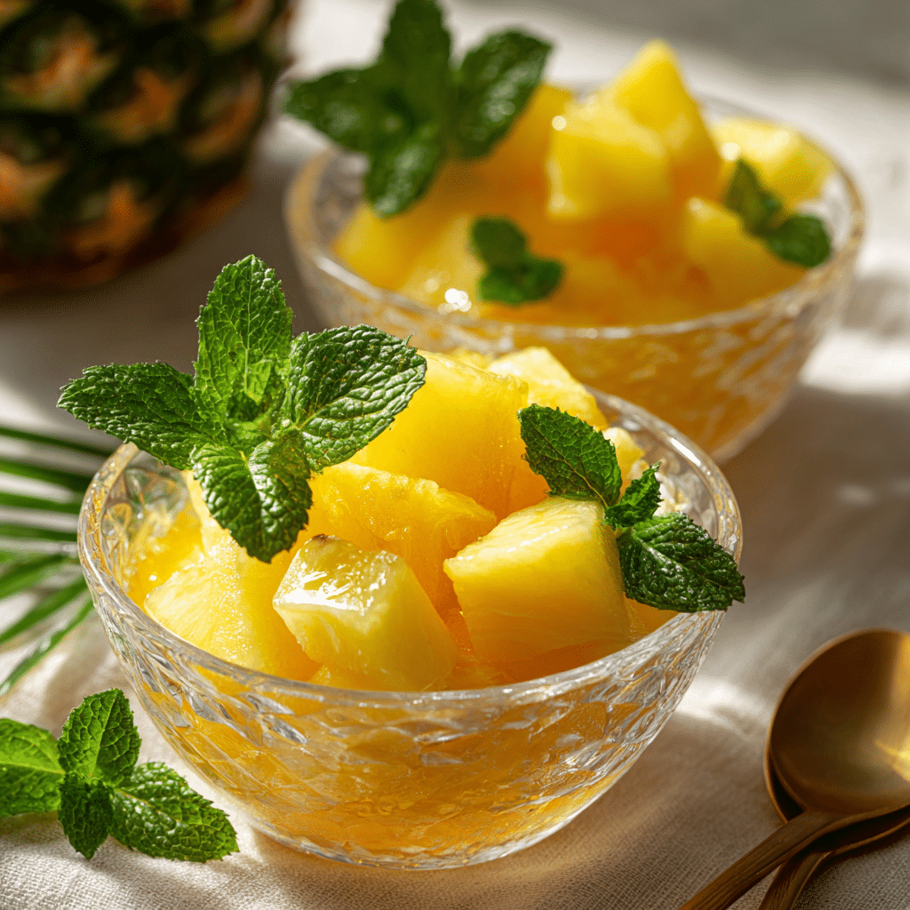 Pineapple Mint Cups Recipe - Recipe Image