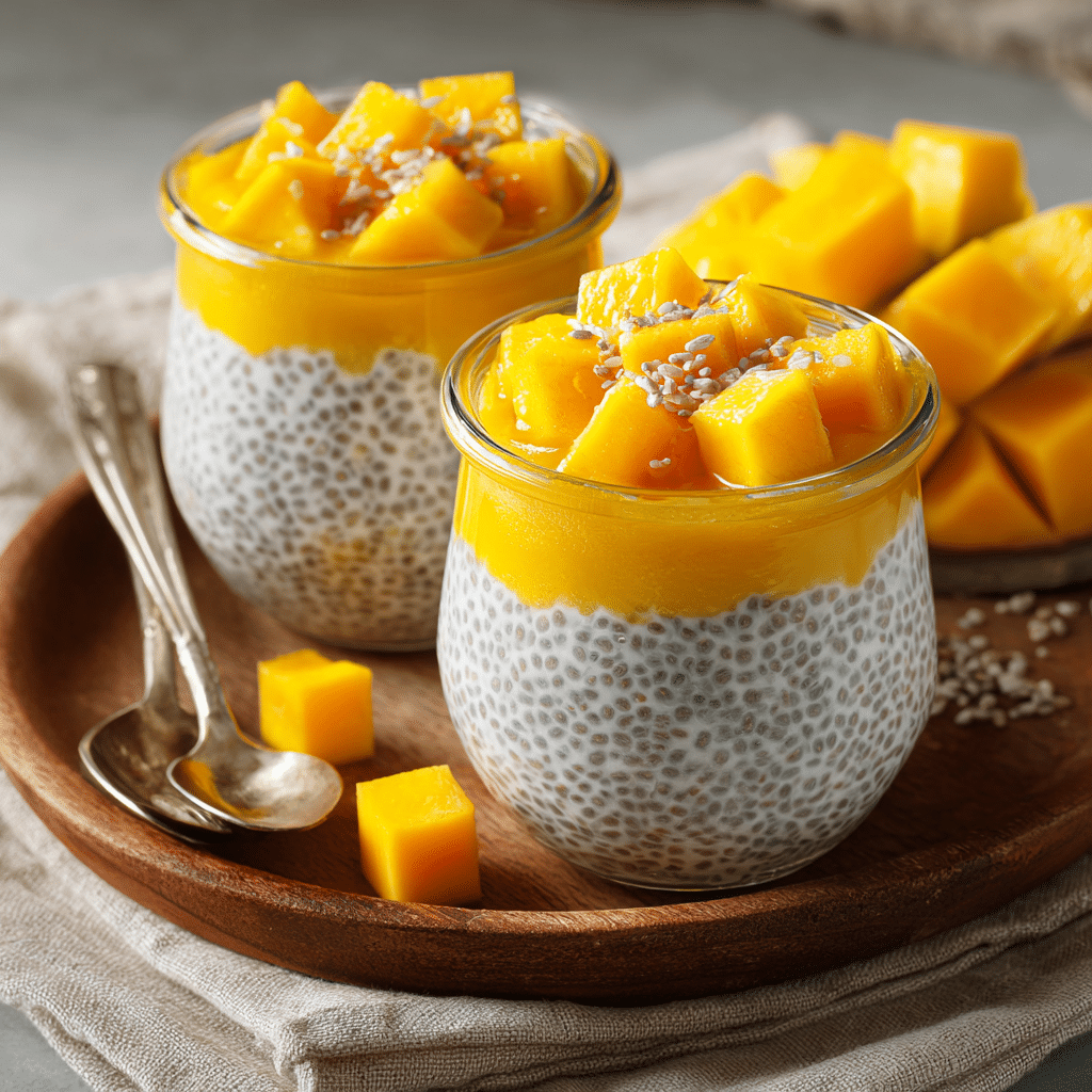 Mango Coconut Chia Cups Recipe - Recipe Image