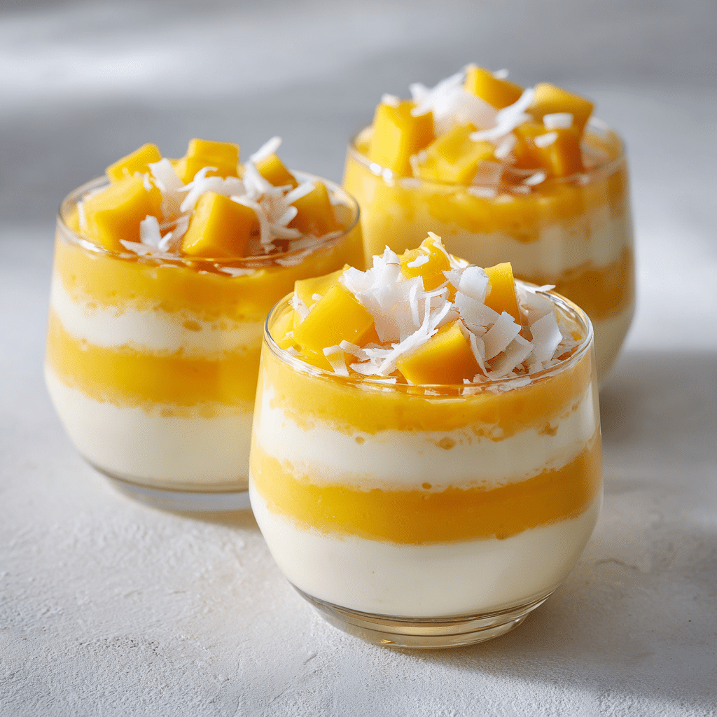 Coconut Mango Dessert Cups Recipe - Recipe Image