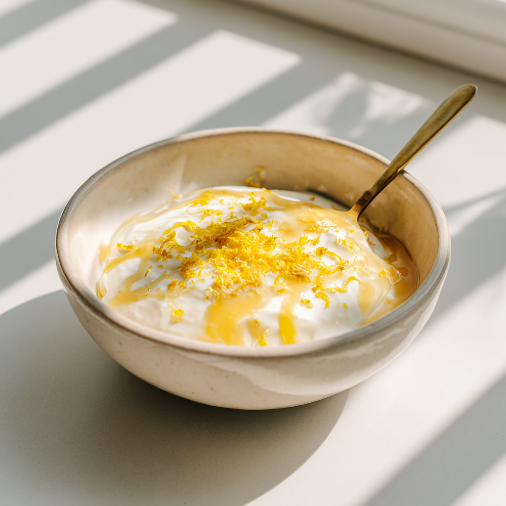 Honey Lemon Yogurt Recipe - Recipe Image