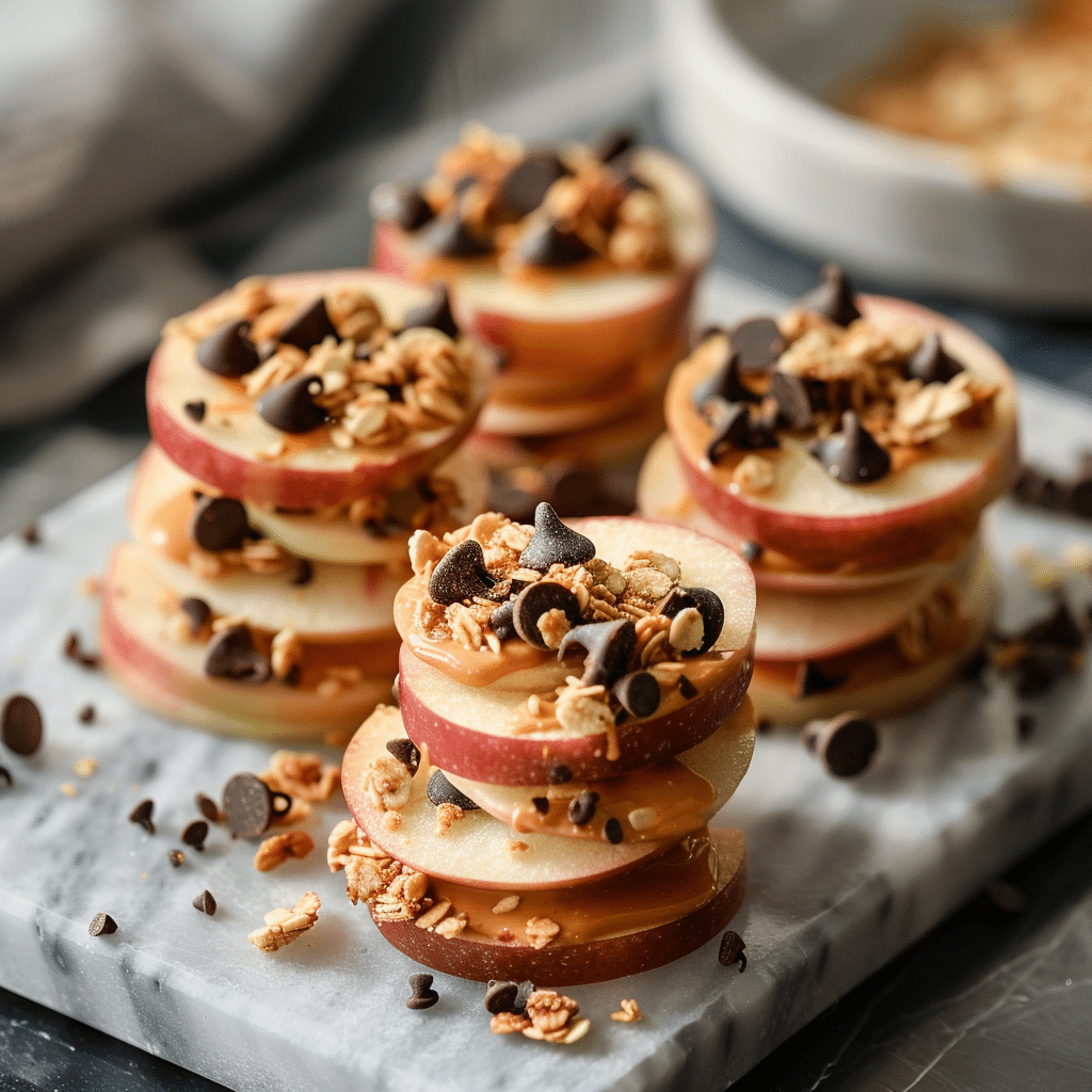 Apple Peanut Butter Bites Recipe - Recipe Image