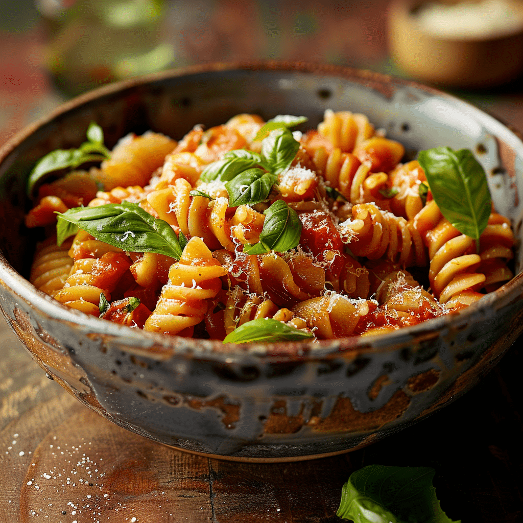 Tomato Basil Pasta Recipe - Recipe Image