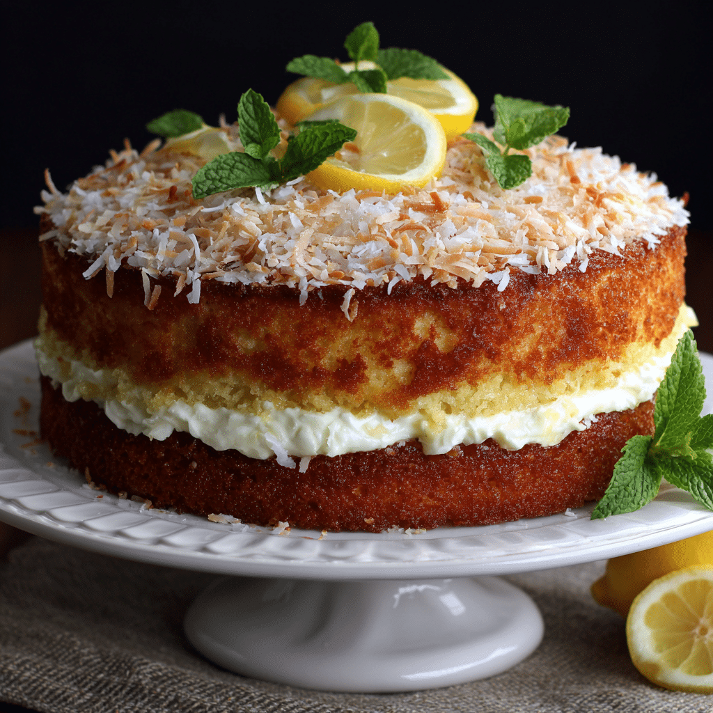 Lemon Coconut Cake Recipe
