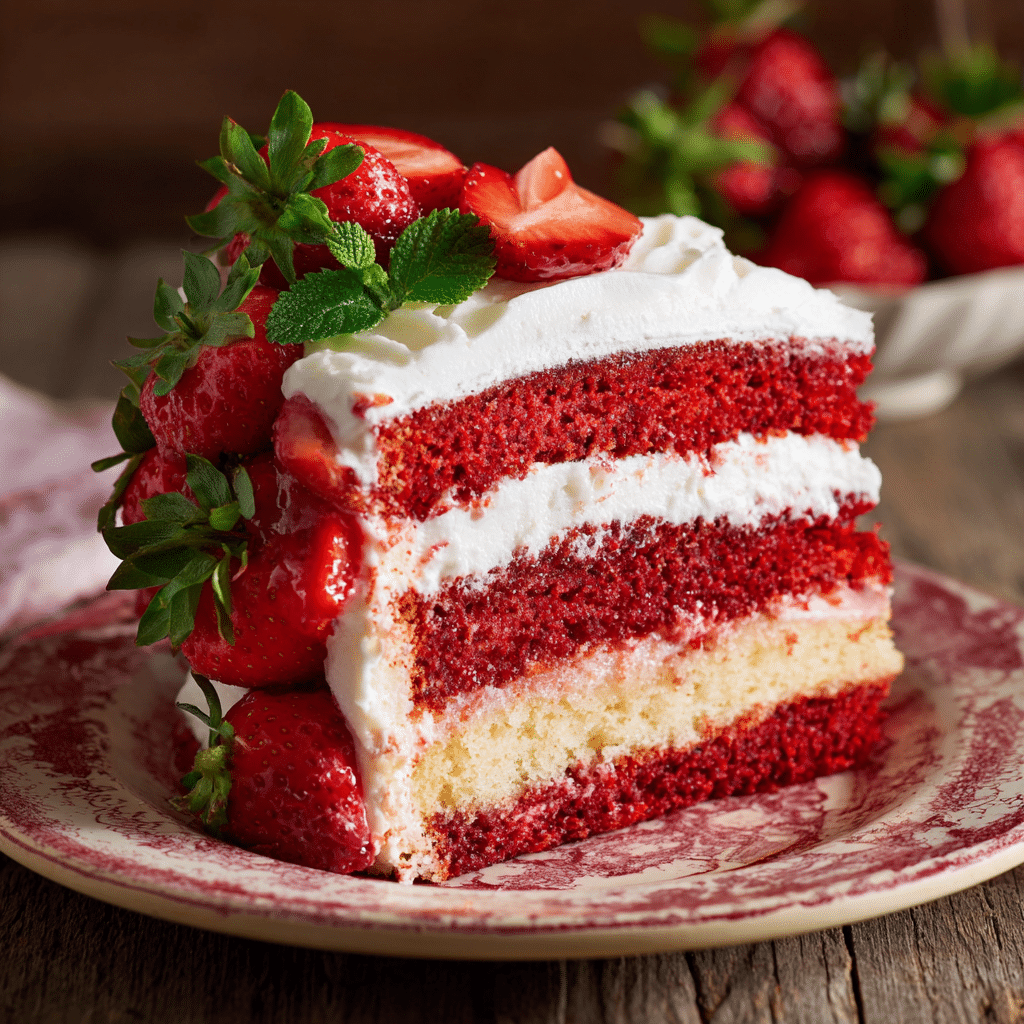 Strawberry Cake Recipe - Recipe Image
