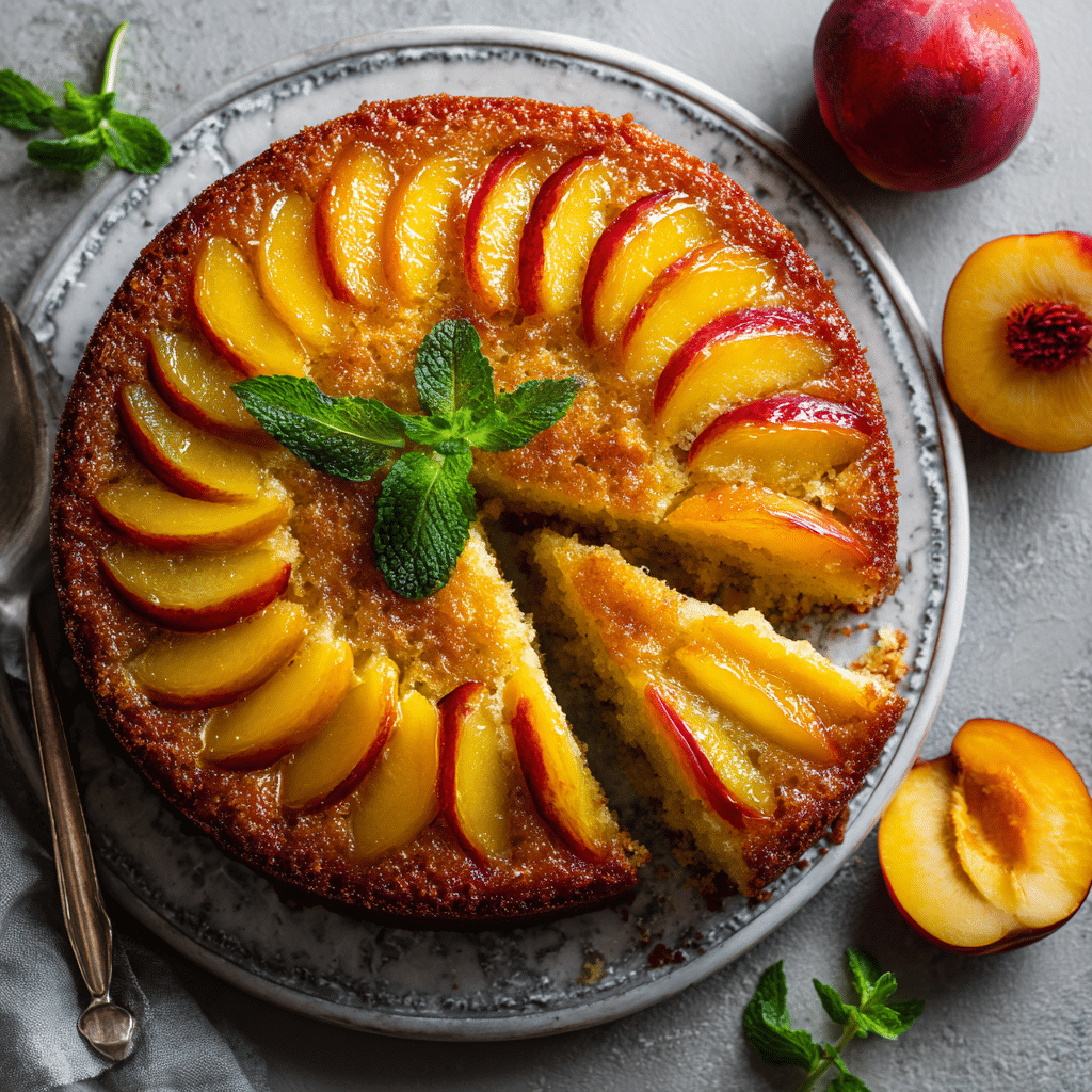 Peach Cake Recipe - Recipe Image