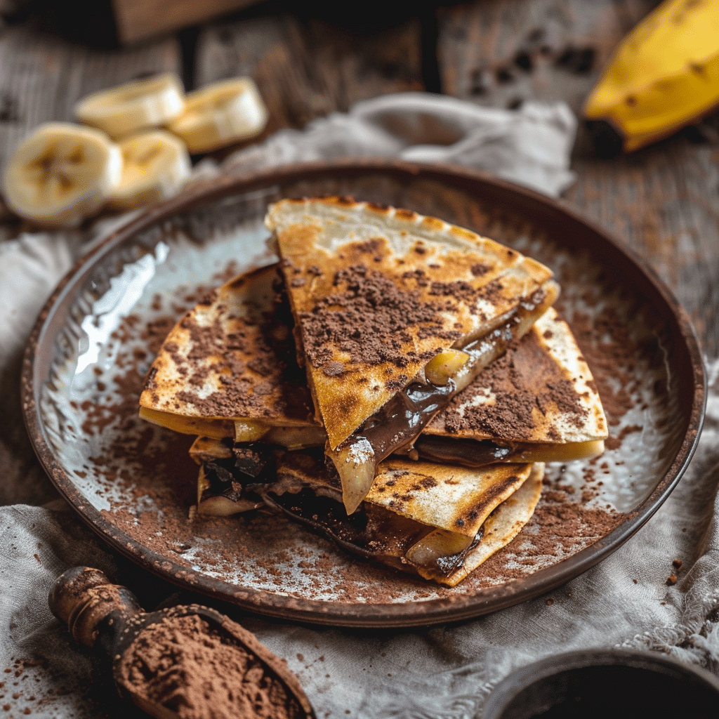 Chocolate Banana Quesadilla Recipe - Recipe Image