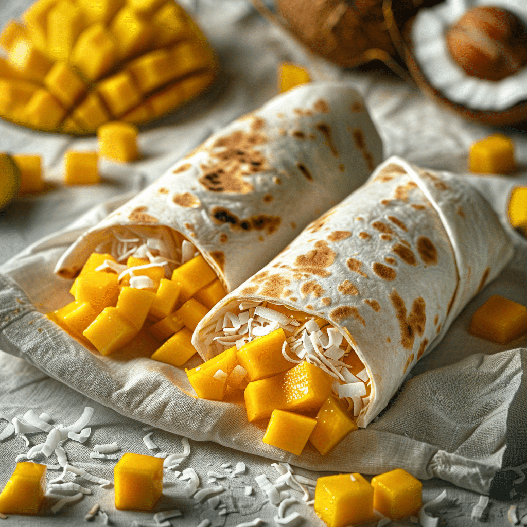 Mango Coconut Wrap Recipe - Recipe Image