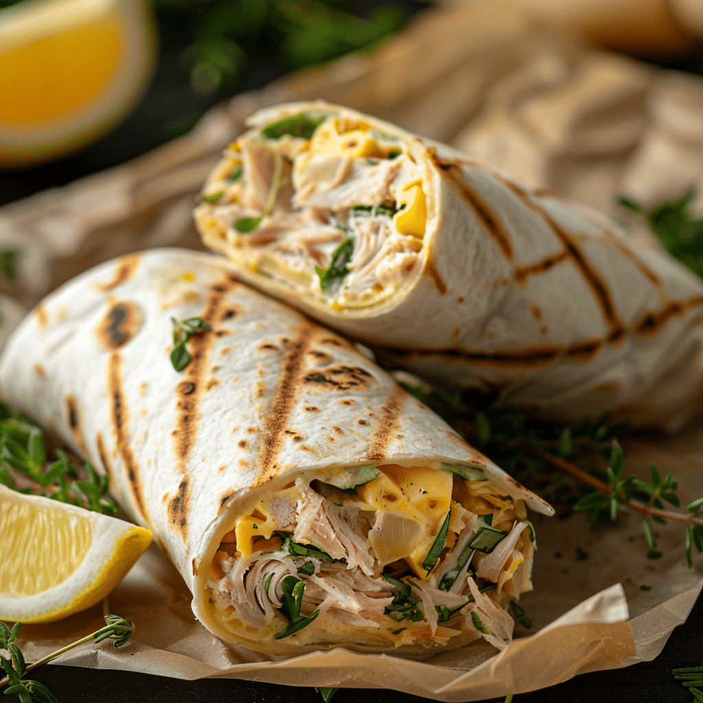 Tuna Melt Wrap Recipe - Recipe Image