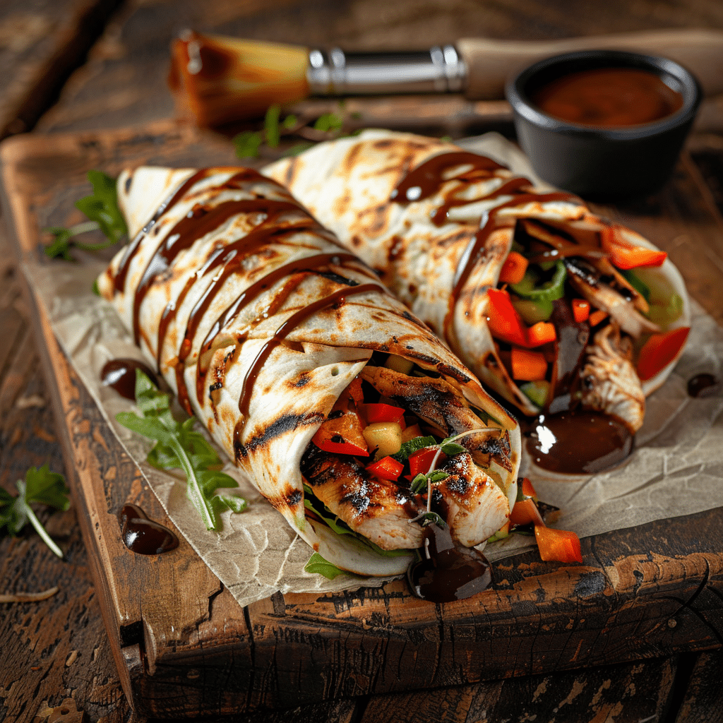 Chicken BBQ Wrap Recipe - Recipe Image