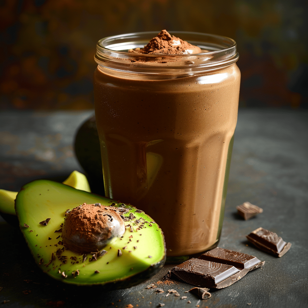 Avocado Chocolate Smoothie - Recipe Image
