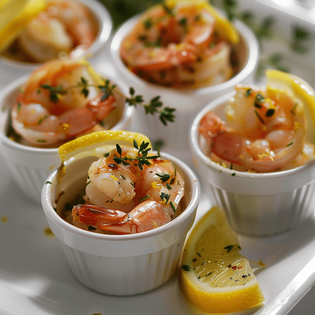 Lemon Garlic Shrimp Cups - Recipe Image