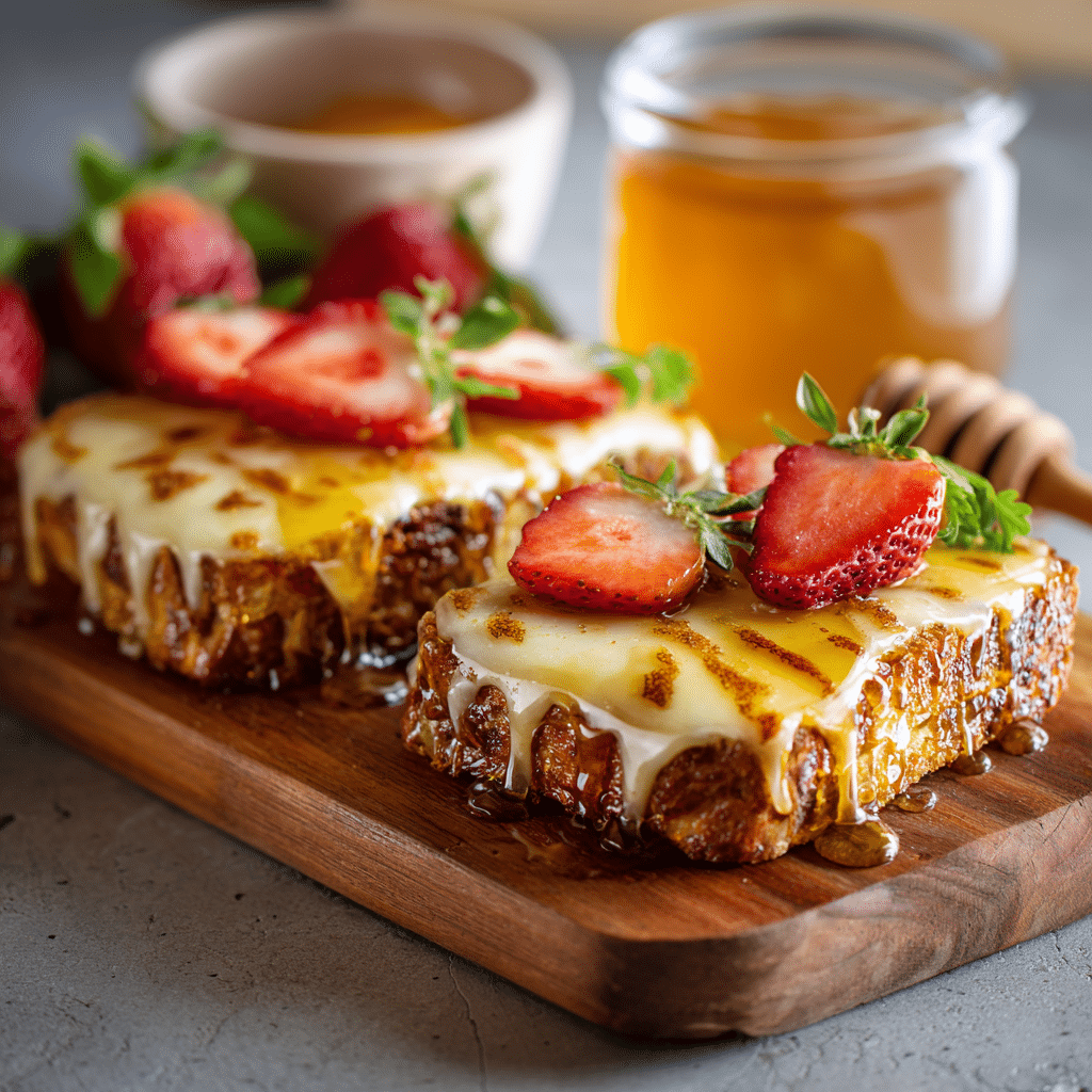 Honey Cheese Toast - Recipe Image