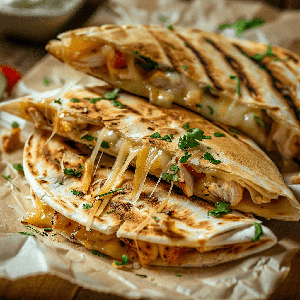 Cheesy Chicken Quesadilla Pockets Recipe - Recipe Image