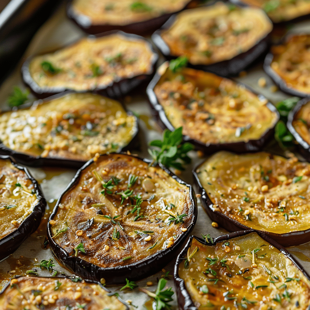 Baked Eggplant Chips Recipe - Recipe Image