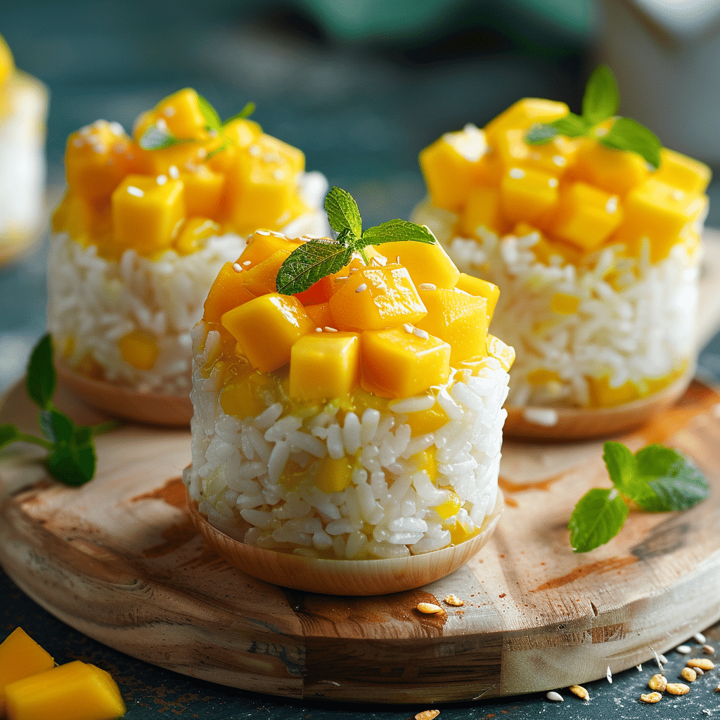 Coconut Mango Rice Cups Recipe - Recipe Image