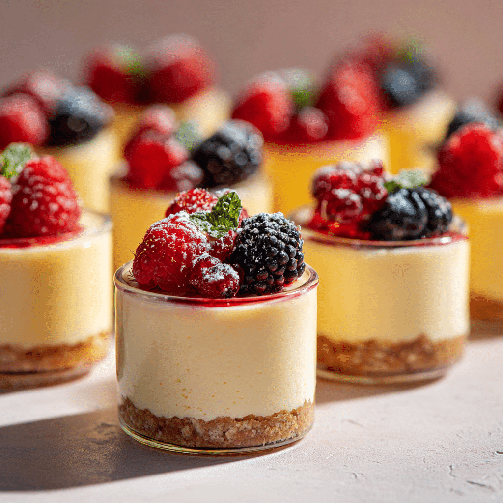 Mini Cheesecake Cups Recipe - Recipe Image