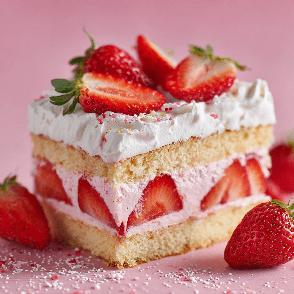 Strawberry Cake Recipe - Recipe Image