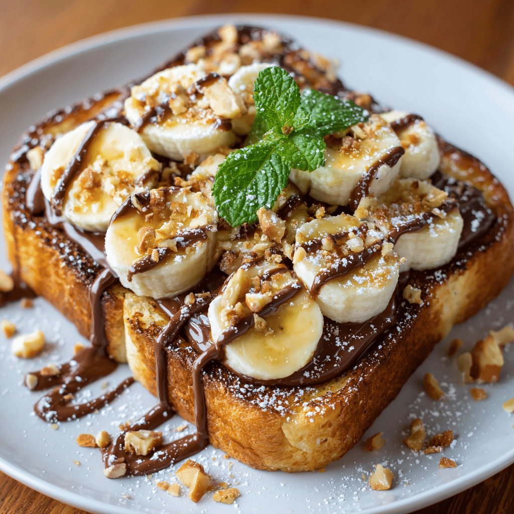 Nutella Banana Toast Recipe - Recipe Image