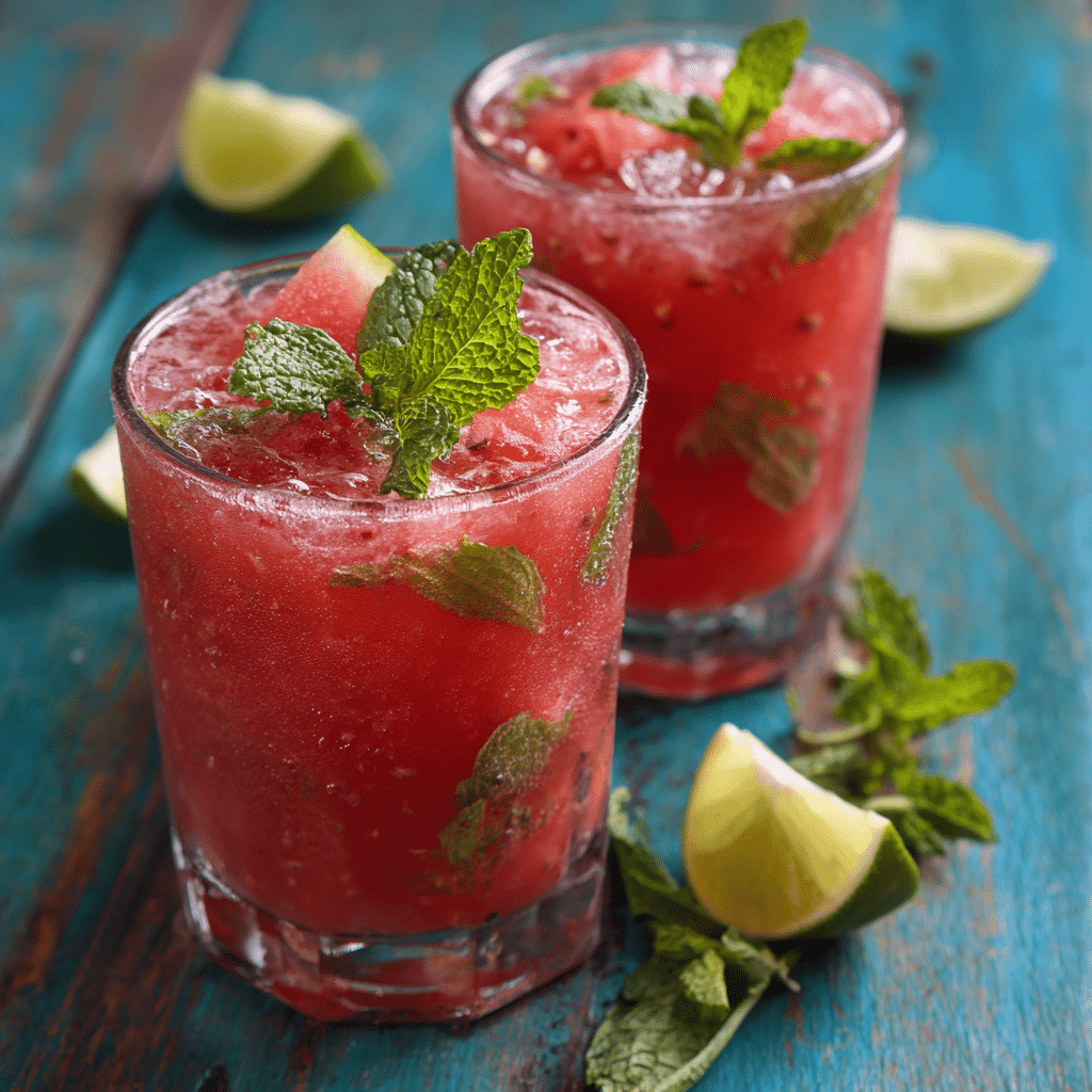 Watermelon Mint Refresher: Cool & Invigorating Recipe - Recipe Image