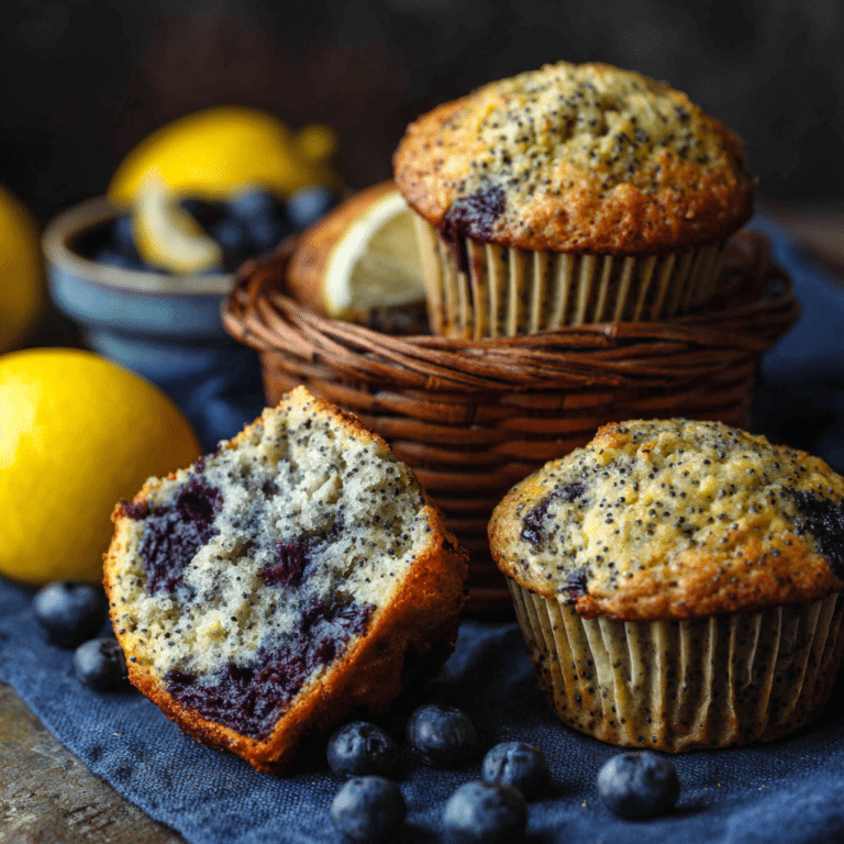 Lemon Blueberry Poppy Seed Muffins: Fruity & Zesty Recipe