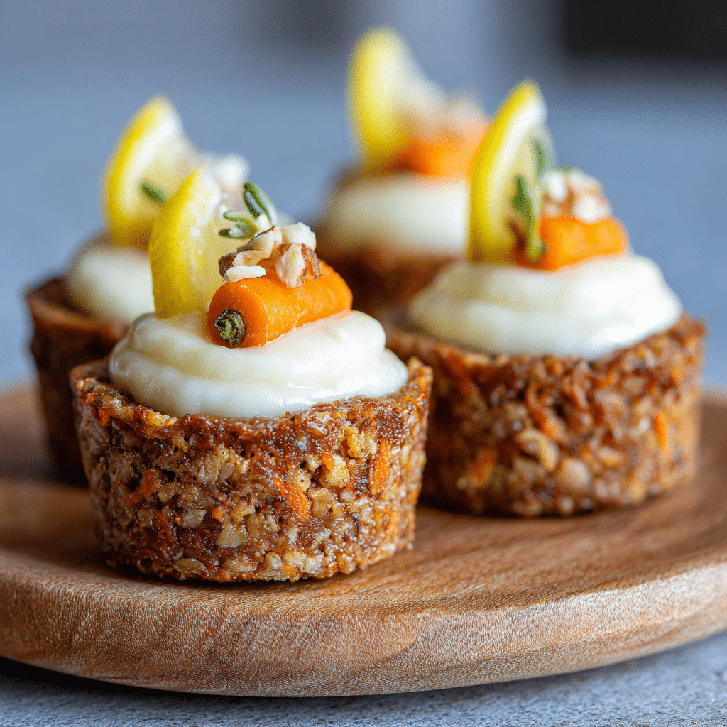Carrot Cake Oat Cups: Healthy Mini Treats - Recipe Image