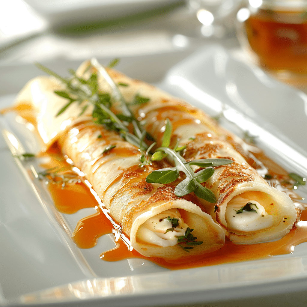 Savory Crepe Rolls Recipe - Recipe Image