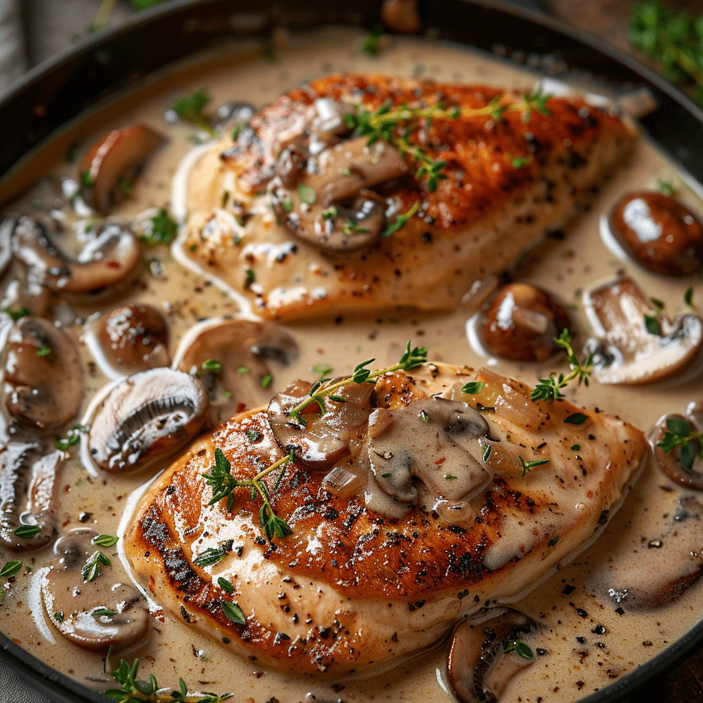 Creamy Mushroom Chicken Recipe - Recipe Image