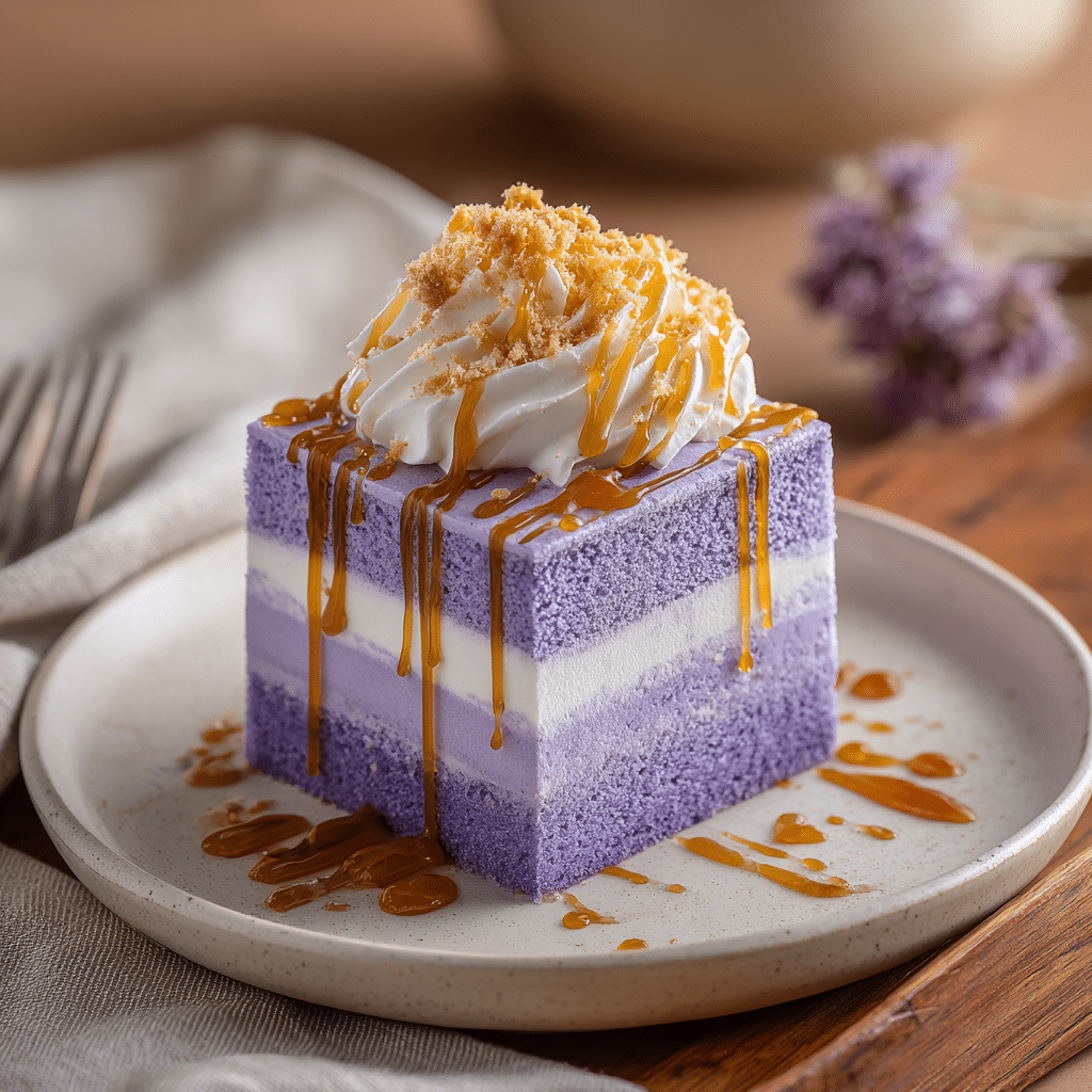 Ube Coconut Tres Leches Cake Recipe - Recipe Image
